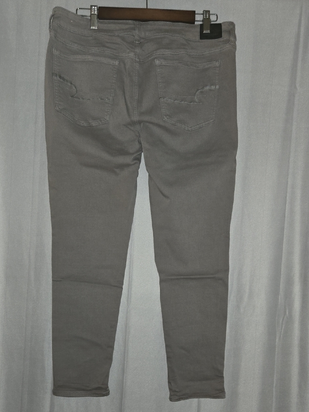 American Eagle Gray Low Rise Jeggings Sz 16 Short NWOT - Picture 5 of 7